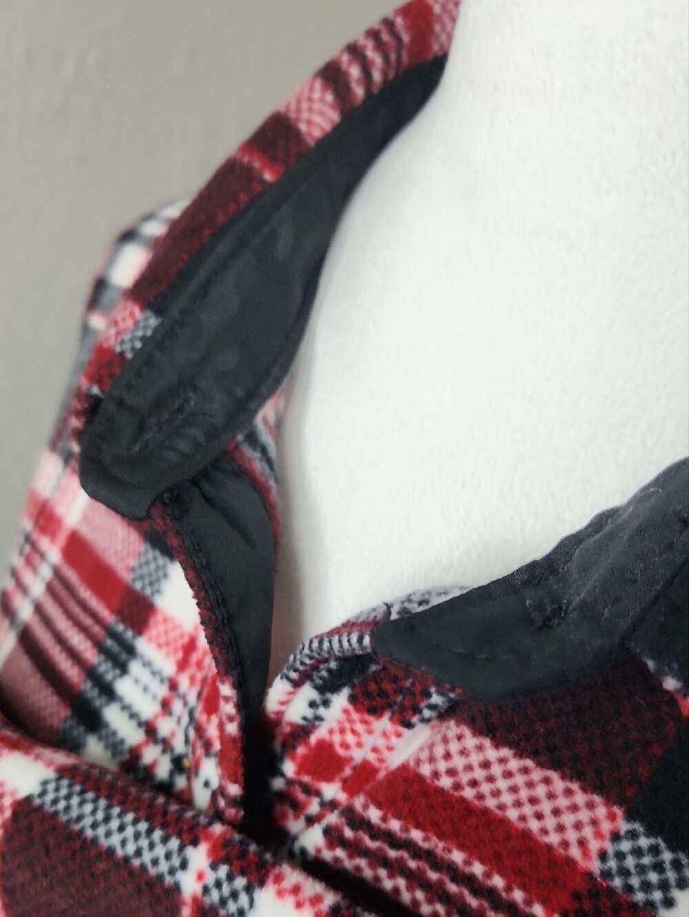 Riders By Lee Women's Soft Red and Black Plaid Button-Up Shirt Flannel - Picture 6 of 9